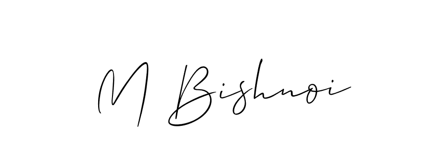 How to make M Bishnoi signature? Allison_Script is a professional autograph style. Create handwritten signature for M Bishnoi name. M Bishnoi signature style 2 images and pictures png