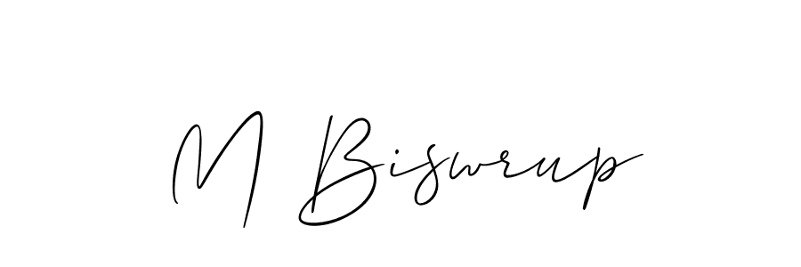 Once you've used our free online signature maker to create your best signature Allison_Script style, it's time to enjoy all of the benefits that M Biswrup name signing documents. M Biswrup signature style 2 images and pictures png