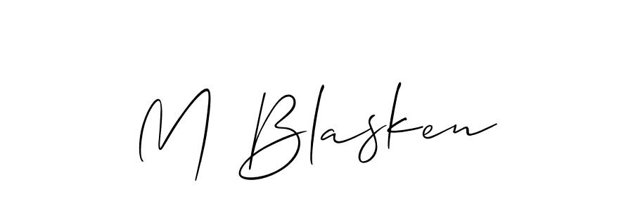 if you are searching for the best signature style for your name M Blasken. so please give up your signature search. here we have designed multiple signature styles  using Allison_Script. M Blasken signature style 2 images and pictures png