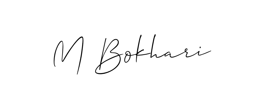 How to make M Bokhari signature? Allison_Script is a professional autograph style. Create handwritten signature for M Bokhari name. M Bokhari signature style 2 images and pictures png