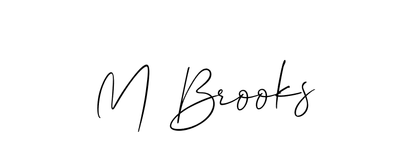 Make a short M Brooks signature style. Manage your documents anywhere anytime using Allison_Script. Create and add eSignatures, submit forms, share and send files easily. M Brooks signature style 2 images and pictures png