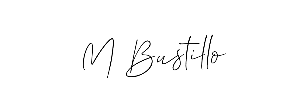 How to Draw M Bustillo signature style? Allison_Script is a latest design signature styles for name M Bustillo. M Bustillo signature style 2 images and pictures png