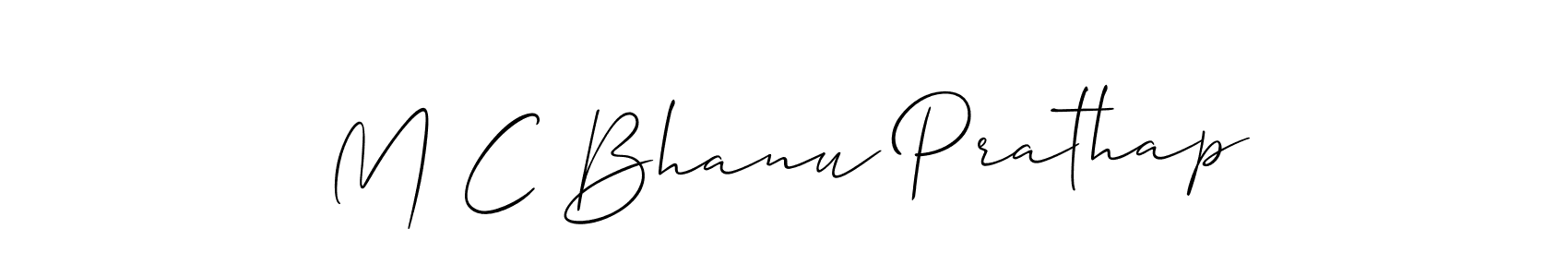 Best and Professional Signature Style for M C Bhanu Prathap. Allison_Script Best Signature Style Collection. M C Bhanu Prathap signature style 2 images and pictures png