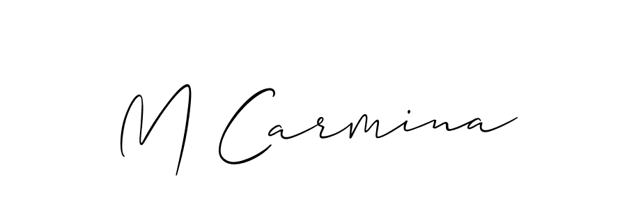 Check out images of Autograph of M Carmina name. Actor M Carmina Signature Style. Allison_Script is a professional sign style online. M Carmina signature style 2 images and pictures png
