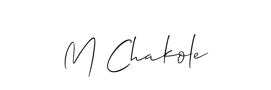 You can use this online signature creator to create a handwritten signature for the name M Chakole. This is the best online autograph maker. M Chakole signature style 2 images and pictures png