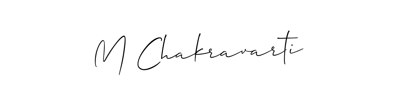 Make a beautiful signature design for name M Chakravarti. Use this online signature maker to create a handwritten signature for free. M Chakravarti signature style 2 images and pictures png