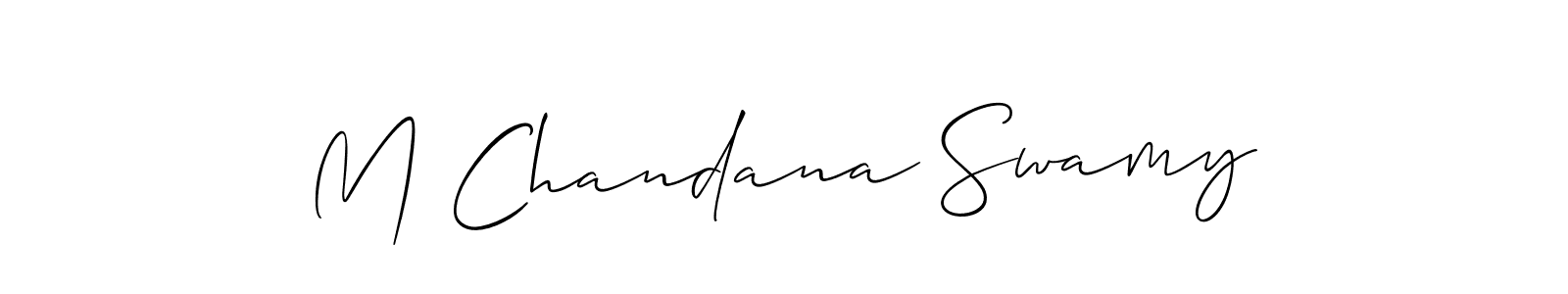 Make a beautiful signature design for name M Chandana Swamy. Use this online signature maker to create a handwritten signature for free. M Chandana Swamy signature style 2 images and pictures png