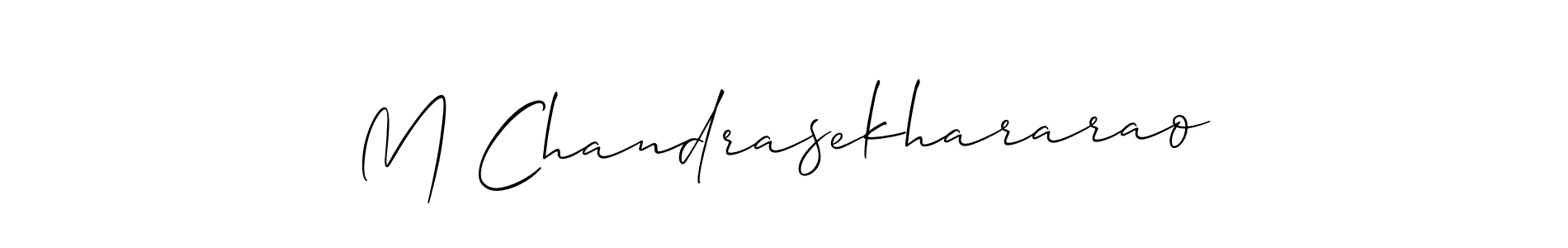 Make a short M Chandrasekhararao signature style. Manage your documents anywhere anytime using Allison_Script. Create and add eSignatures, submit forms, share and send files easily. M Chandrasekhararao signature style 2 images and pictures png