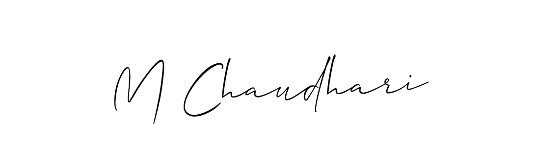 How to Draw M Chaudhari signature style? Allison_Script is a latest design signature styles for name M Chaudhari. M Chaudhari signature style 2 images and pictures png