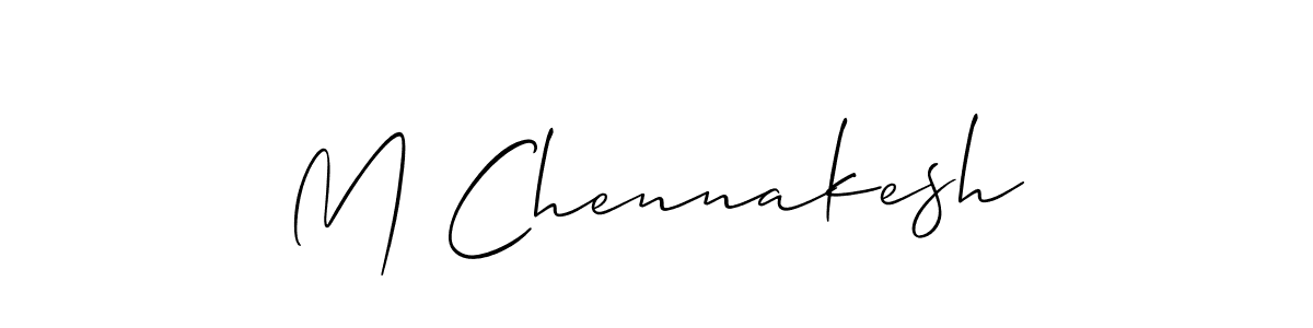 How to Draw M Chennakesh signature style? Allison_Script is a latest design signature styles for name M Chennakesh. M Chennakesh signature style 2 images and pictures png