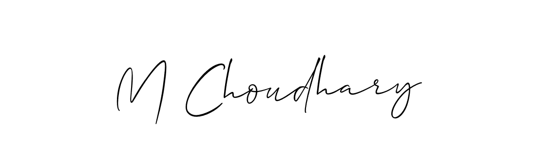 Make a beautiful signature design for name M Choudhary. Use this online signature maker to create a handwritten signature for free. M Choudhary signature style 2 images and pictures png