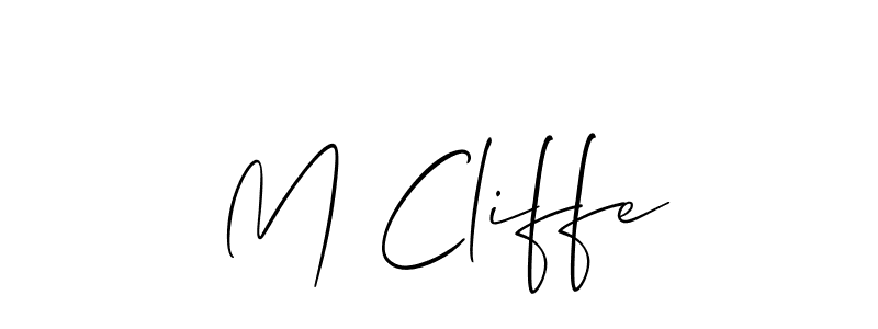 Once you've used our free online signature maker to create your best signature Allison_Script style, it's time to enjoy all of the benefits that M Cliffe name signing documents. M Cliffe signature style 2 images and pictures png