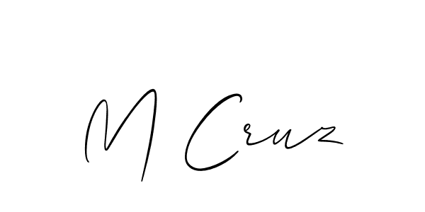 How to Draw M Cruz signature style? Allison_Script is a latest design signature styles for name M Cruz. M Cruz signature style 2 images and pictures png