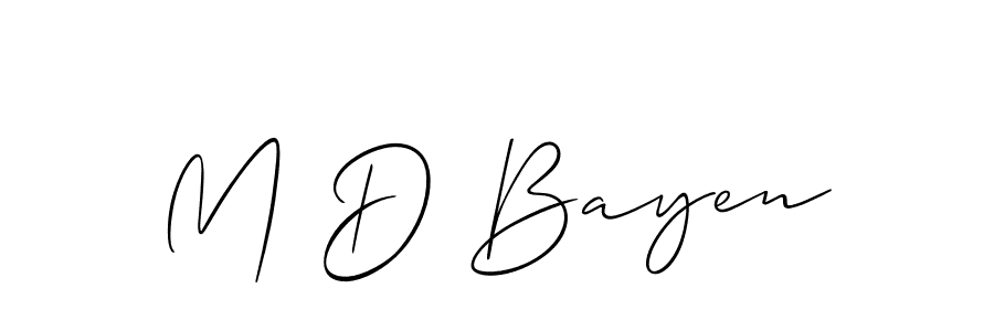 Make a beautiful signature design for name M D Bayen. Use this online signature maker to create a handwritten signature for free. M D Bayen signature style 2 images and pictures png