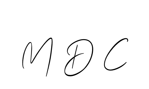 Make a beautiful signature design for name M D C. Use this online signature maker to create a handwritten signature for free. M D C signature style 2 images and pictures png