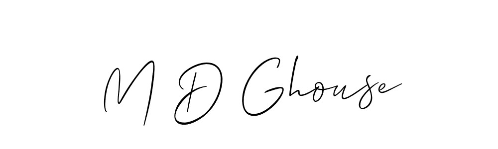 Create a beautiful signature design for name M D Ghouse. With this signature (Allison_Script) fonts, you can make a handwritten signature for free. M D Ghouse signature style 2 images and pictures png