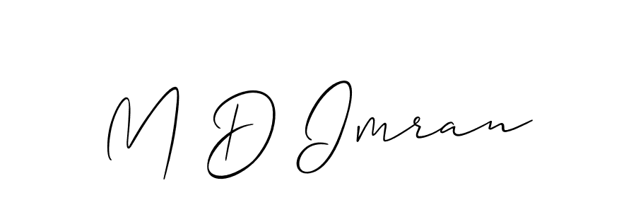 Create a beautiful signature design for name M D Imran. With this signature (Allison_Script) fonts, you can make a handwritten signature for free. M D Imran signature style 2 images and pictures png