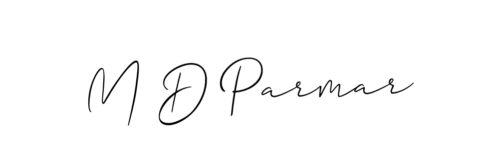 It looks lik you need a new signature style for name M D Parmar. Design unique handwritten (Allison_Script) signature with our free signature maker in just a few clicks. M D Parmar signature style 2 images and pictures png