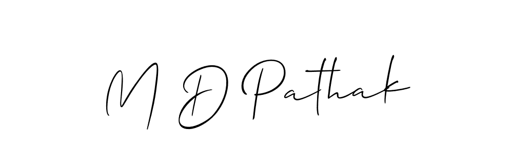 Make a beautiful signature design for name M D Pathak. Use this online signature maker to create a handwritten signature for free. M D Pathak signature style 2 images and pictures png