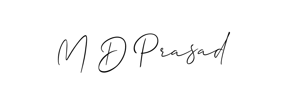 It looks lik you need a new signature style for name M D Prasad. Design unique handwritten (Allison_Script) signature with our free signature maker in just a few clicks. M D Prasad signature style 2 images and pictures png