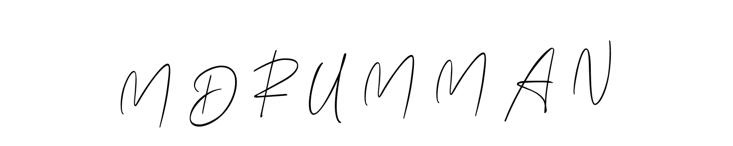 Design your own signature with our free online signature maker. With this signature software, you can create a handwritten (Allison_Script) signature for name M D R U M M A N. M D R U M M A N signature style 2 images and pictures png