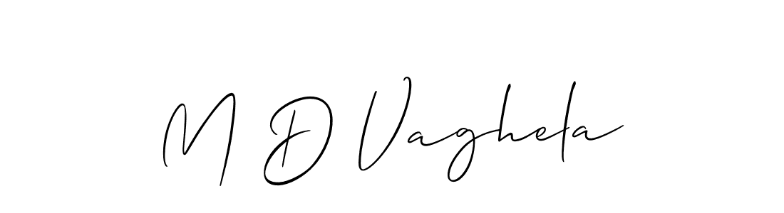 Best and Professional Signature Style for M D Vaghela. Allison_Script Best Signature Style Collection. M D Vaghela signature style 2 images and pictures png