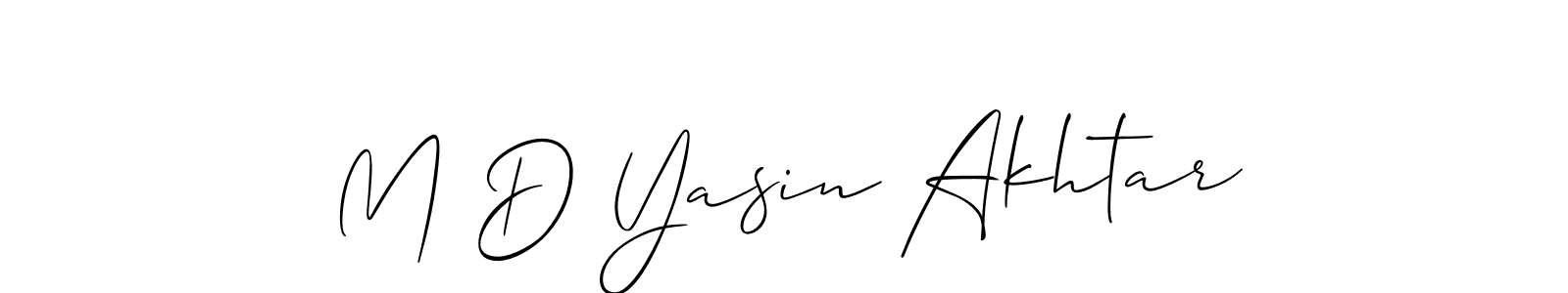 Here are the top 10 professional signature styles for the name M D Yasin Akhtar. These are the best autograph styles you can use for your name. M D Yasin Akhtar signature style 2 images and pictures png