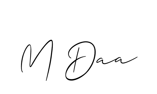 This is the best signature style for the M Daa name. Also you like these signature font (Allison_Script). Mix name signature. M Daa signature style 2 images and pictures png