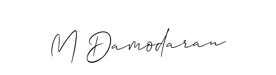 Similarly Allison_Script is the best handwritten signature design. Signature creator online .You can use it as an online autograph creator for name M Damodaran. M Damodaran signature style 2 images and pictures png