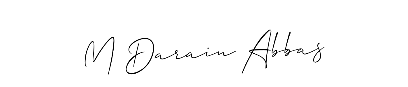 How to Draw M Darain Abbas signature style? Allison_Script is a latest design signature styles for name M Darain Abbas. M Darain Abbas signature style 2 images and pictures png