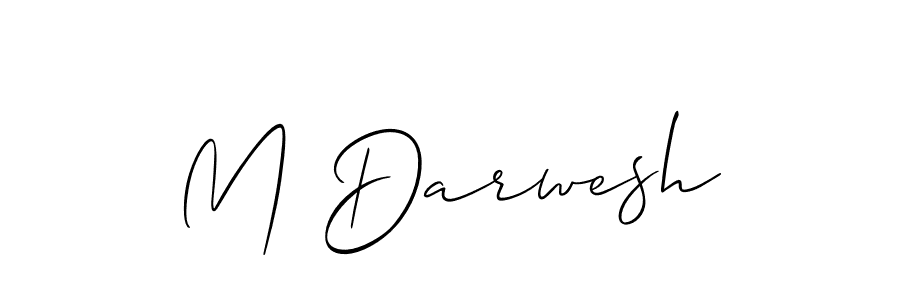 Also You can easily find your signature by using the search form. We will create M Darwesh name handwritten signature images for you free of cost using Allison_Script sign style. M Darwesh signature style 2 images and pictures png
