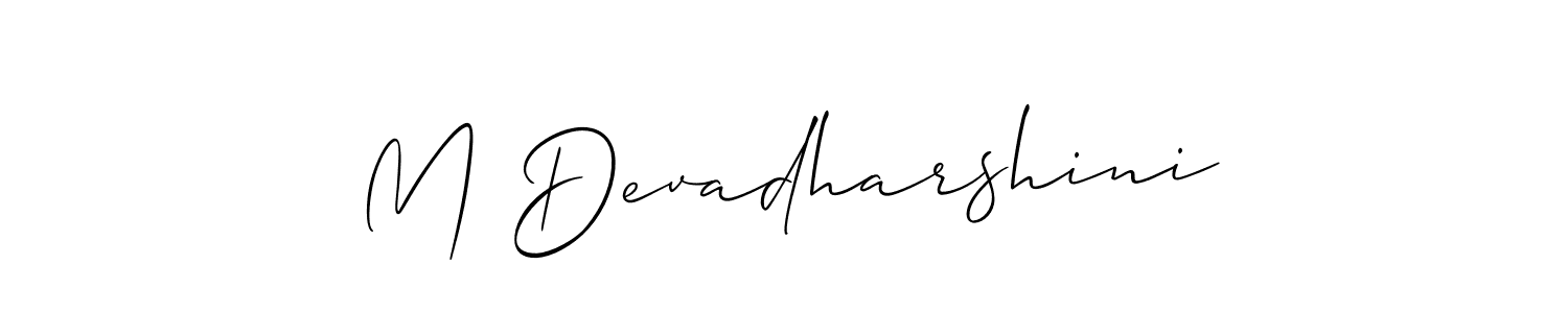 Here are the top 10 professional signature styles for the name M Devadharshini. These are the best autograph styles you can use for your name. M Devadharshini signature style 2 images and pictures png