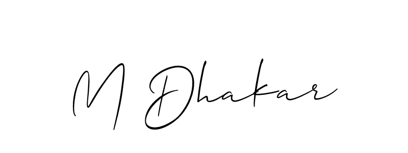Once you've used our free online signature maker to create your best signature Allison_Script style, it's time to enjoy all of the benefits that M Dhakar name signing documents. M Dhakar signature style 2 images and pictures png