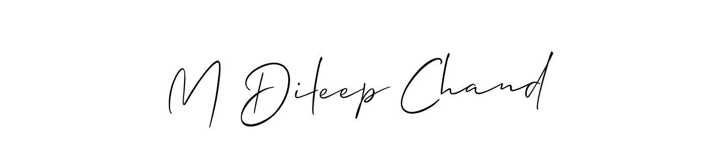 You can use this online signature creator to create a handwritten signature for the name M Dileep Chand. This is the best online autograph maker. M Dileep Chand signature style 2 images and pictures png