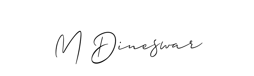 Make a beautiful signature design for name M Dineswar. Use this online signature maker to create a handwritten signature for free. M Dineswar signature style 2 images and pictures png