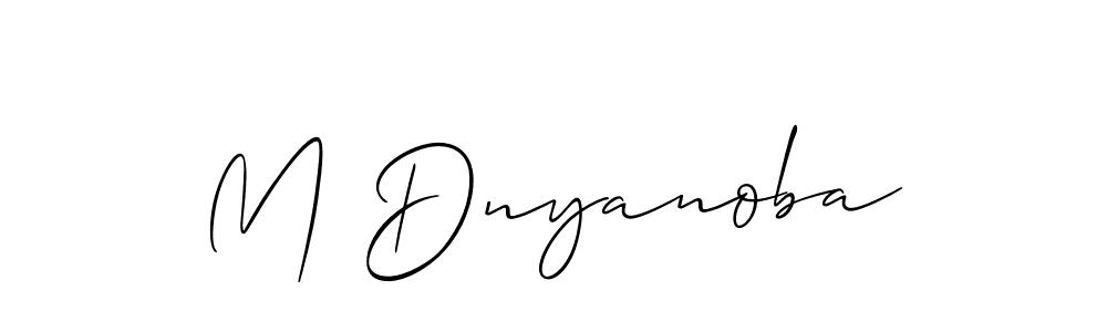 Design your own signature with our free online signature maker. With this signature software, you can create a handwritten (Allison_Script) signature for name M Dnyanoba. M Dnyanoba signature style 2 images and pictures png