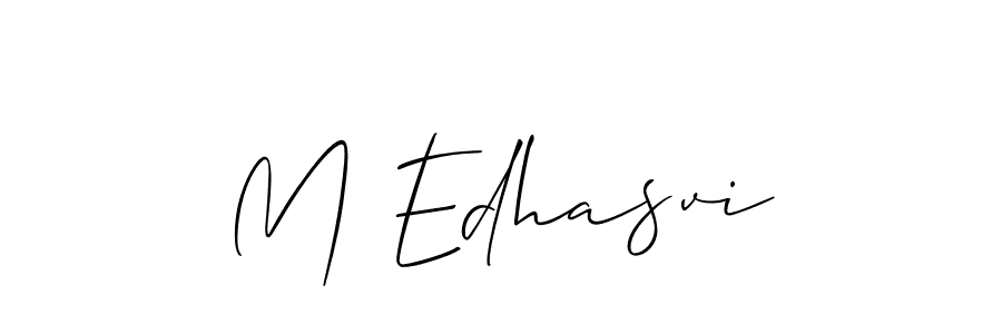 Similarly Allison_Script is the best handwritten signature design. Signature creator online .You can use it as an online autograph creator for name M Edhasvi. M Edhasvi signature style 2 images and pictures png