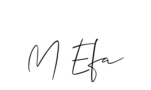 Best and Professional Signature Style for M Efa. Allison_Script Best Signature Style Collection. M Efa signature style 2 images and pictures png