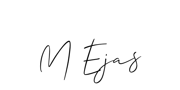 M Ejas stylish signature style. Best Handwritten Sign (Allison_Script) for my name. Handwritten Signature Collection Ideas for my name M Ejas. M Ejas signature style 2 images and pictures png