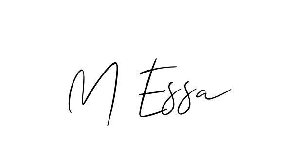 How to Draw M Essa signature style? Allison_Script is a latest design signature styles for name M Essa. M Essa signature style 2 images and pictures png