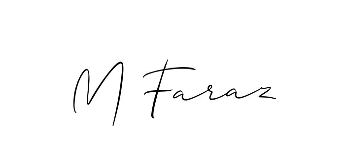 How to Draw M Faraz signature style? Allison_Script is a latest design signature styles for name M Faraz. M Faraz signature style 2 images and pictures png