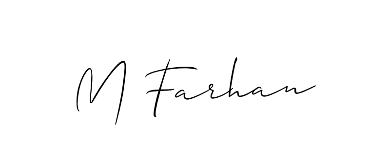 It looks lik you need a new signature style for name M Farhan. Design unique handwritten (Allison_Script) signature with our free signature maker in just a few clicks. M Farhan signature style 2 images and pictures png