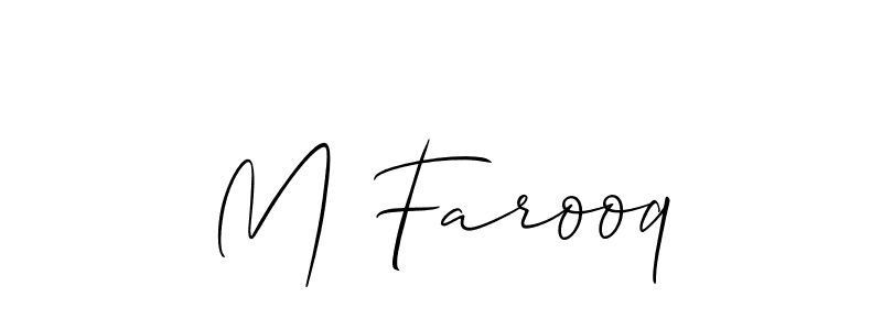 Make a short M Farooq signature style. Manage your documents anywhere anytime using Allison_Script. Create and add eSignatures, submit forms, share and send files easily. M Farooq signature style 2 images and pictures png