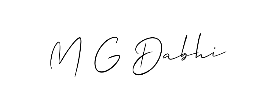 You can use this online signature creator to create a handwritten signature for the name M G Dabhi. This is the best online autograph maker. M G Dabhi signature style 2 images and pictures png