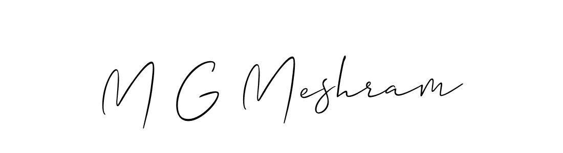 Once you've used our free online signature maker to create your best signature Allison_Script style, it's time to enjoy all of the benefits that M G Meshram name signing documents. M G Meshram signature style 2 images and pictures png