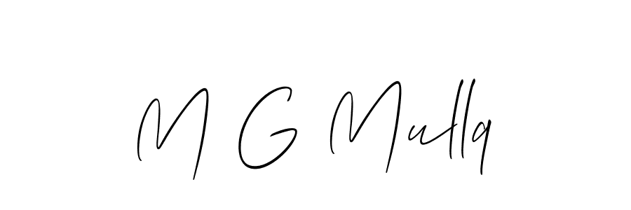 Best and Professional Signature Style for M G Mullq. Allison_Script Best Signature Style Collection. M G Mullq signature style 2 images and pictures png