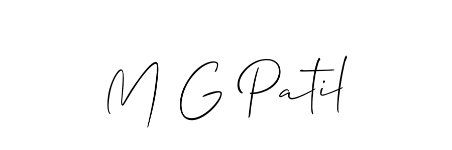 Best and Professional Signature Style for M G Patil. Allison_Script Best Signature Style Collection. M G Patil signature style 2 images and pictures png