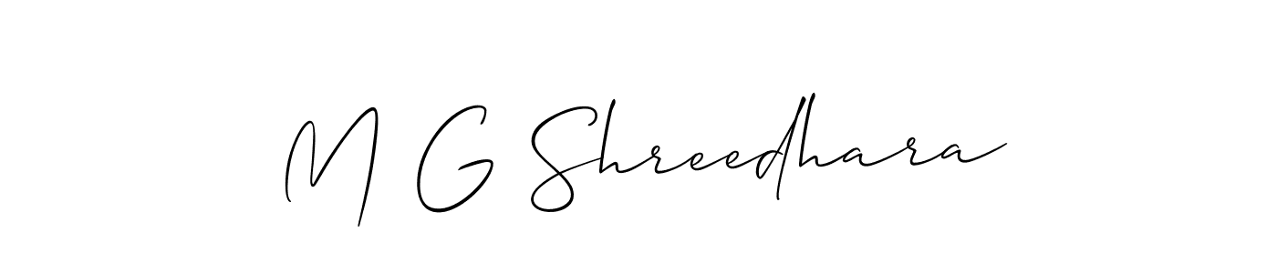 Make a beautiful signature design for name M G Shreedhara. Use this online signature maker to create a handwritten signature for free. M G Shreedhara signature style 2 images and pictures png