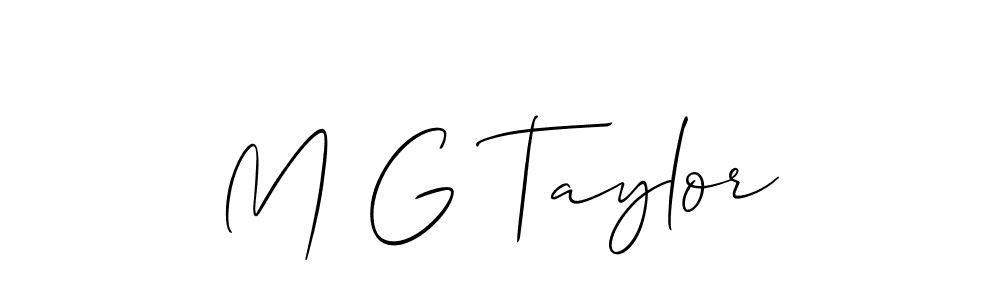 Once you've used our free online signature maker to create your best signature Allison_Script style, it's time to enjoy all of the benefits that M G Taylor name signing documents. M G Taylor signature style 2 images and pictures png