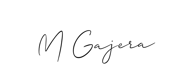 Best and Professional Signature Style for M Gajera. Allison_Script Best Signature Style Collection. M Gajera signature style 2 images and pictures png